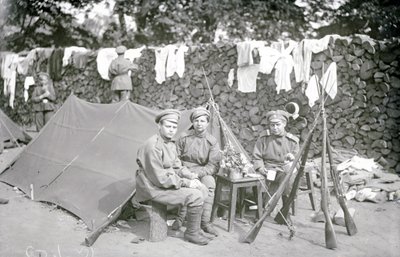 Batallón de mujeres, San Petersburgo, 1917 de Russian Photographer